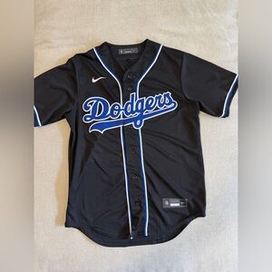 Nike Black Blue Men’s Dodgers Jersey